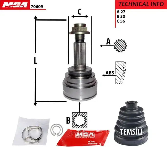 MGA 70609 Aks Kafası (Dış)
