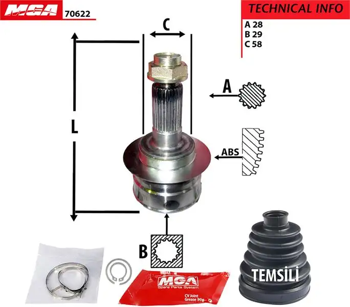 MGA 70622 Aks Kafası (Dış)