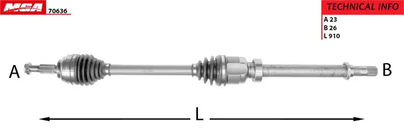 MGA 70636 Ön Aks (Sağ) 391008239R