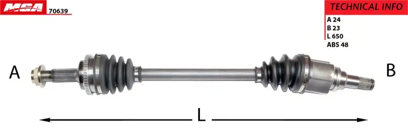 MGA 70639 Ön Aks (Sol) 4342052110