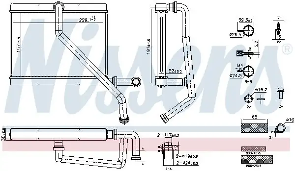 NISSENS 707289 Kalorifer Radyatörü 64118385689