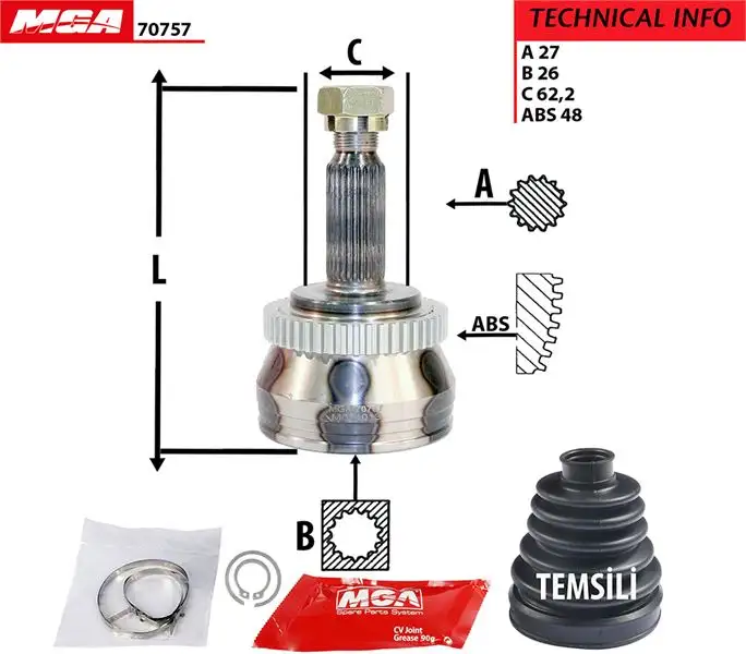 MGA 70757 Aks Kafası (Dış)