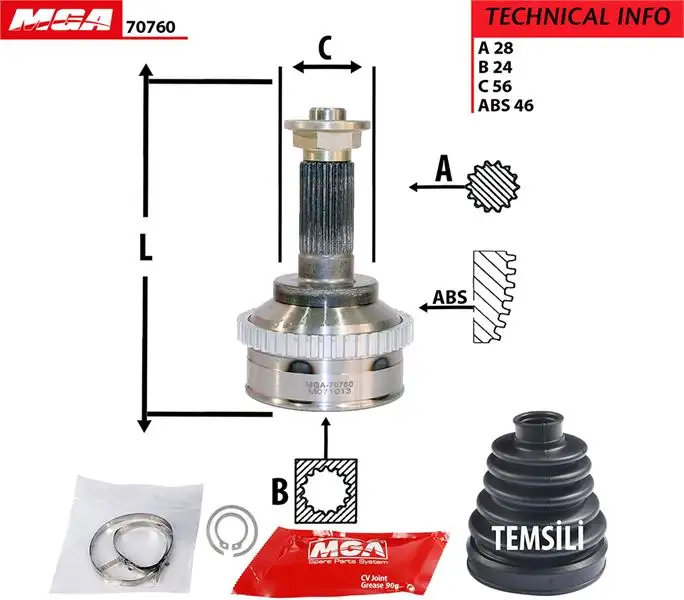 MGA 70760 Aks Kafası (Dış)