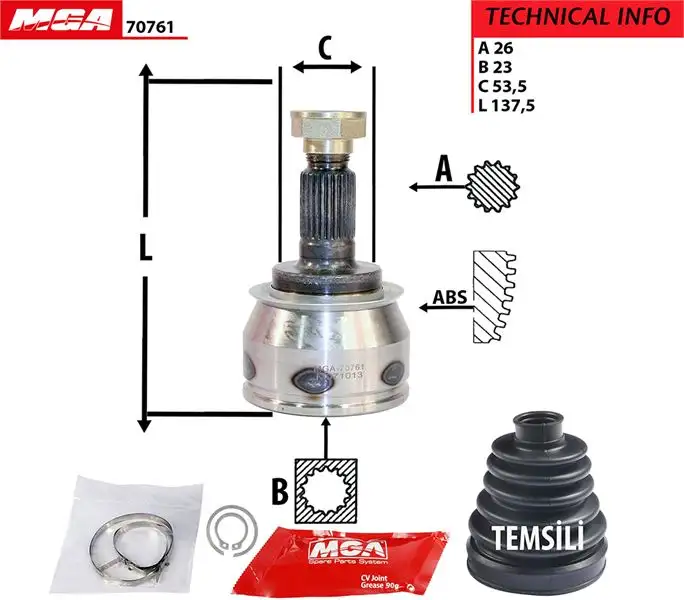 MGA 70761 Aks Kafası (Dış) 31607518261