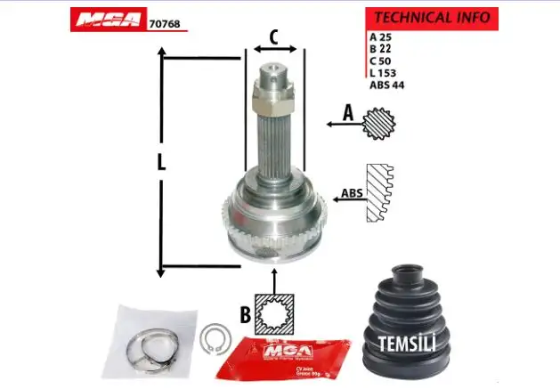 MGA 70768 Aks Kafası (Dış) 4950725A00