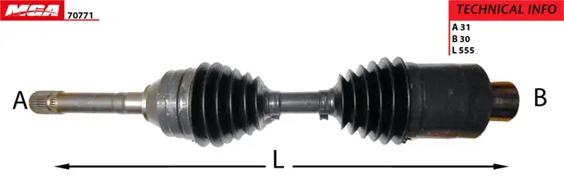 MGA 70771 Ön Aks (Sol) 266733750120