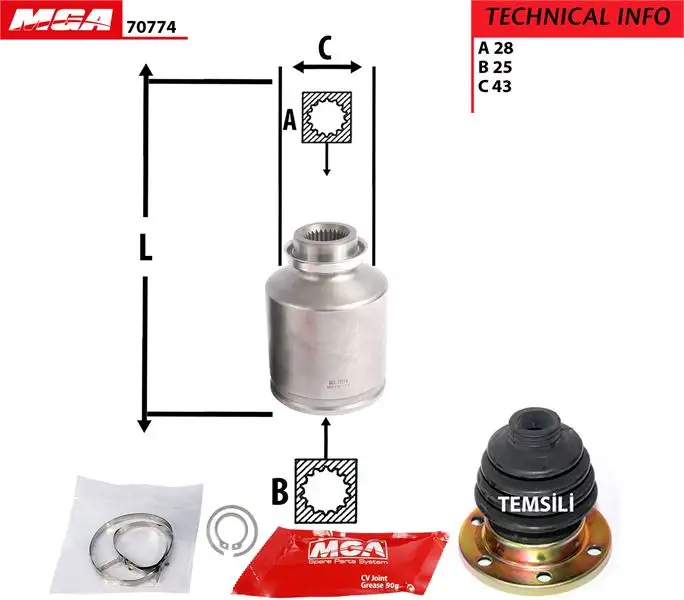 MGA 70774 Aks Kafası (Sağ İç) 495923E110