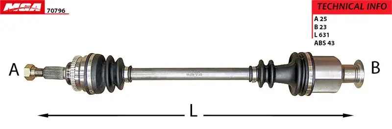 MGA 70796 Ön Aks (Sağ)