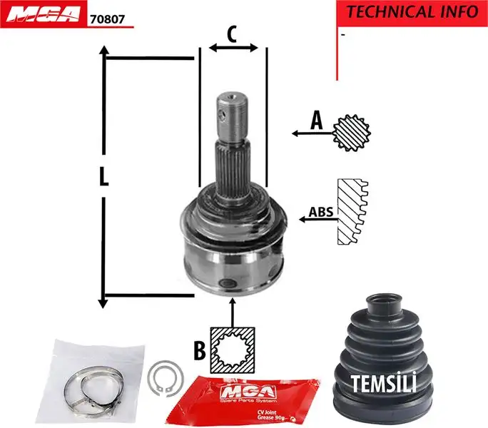 MGA 70807 Aks Kafası (Dış) 4343060060