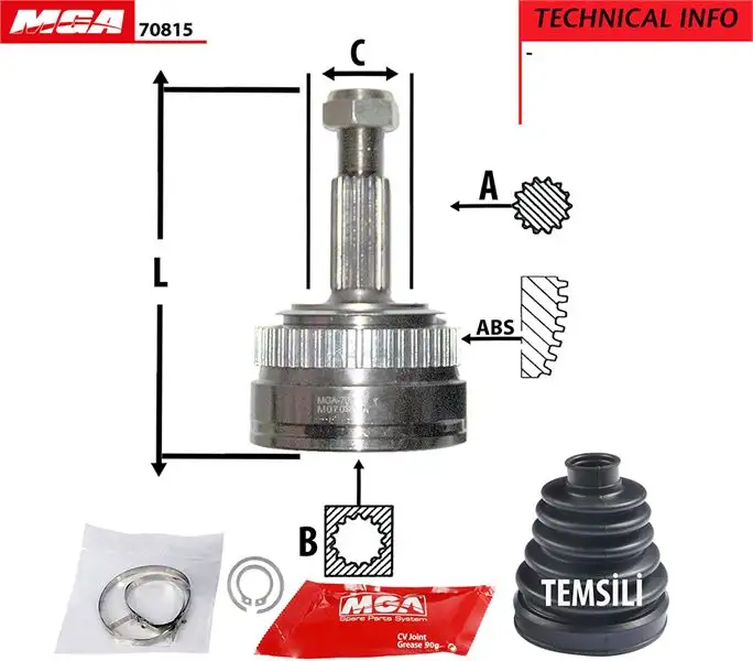 MGA 70815 Aks Kafası 7701352144