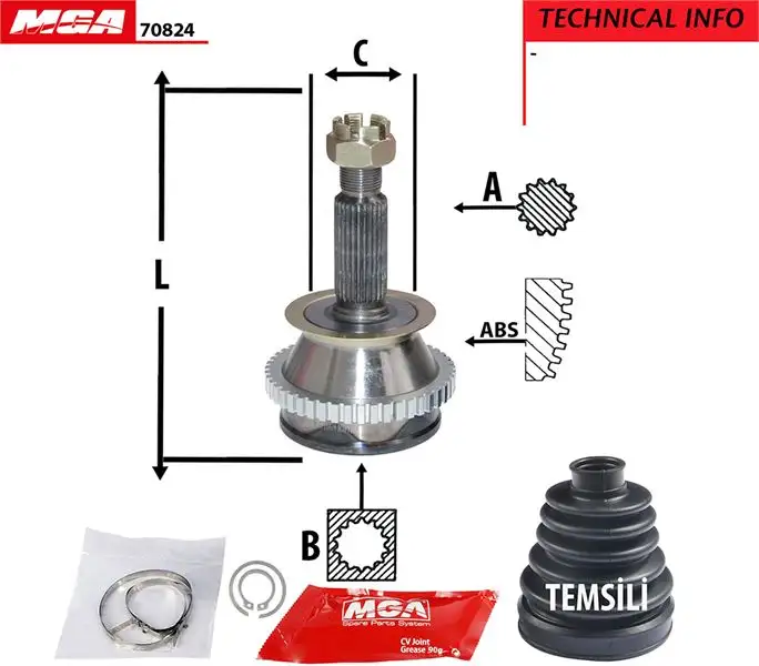 MGA 70824 Aks Kafası (Dış)