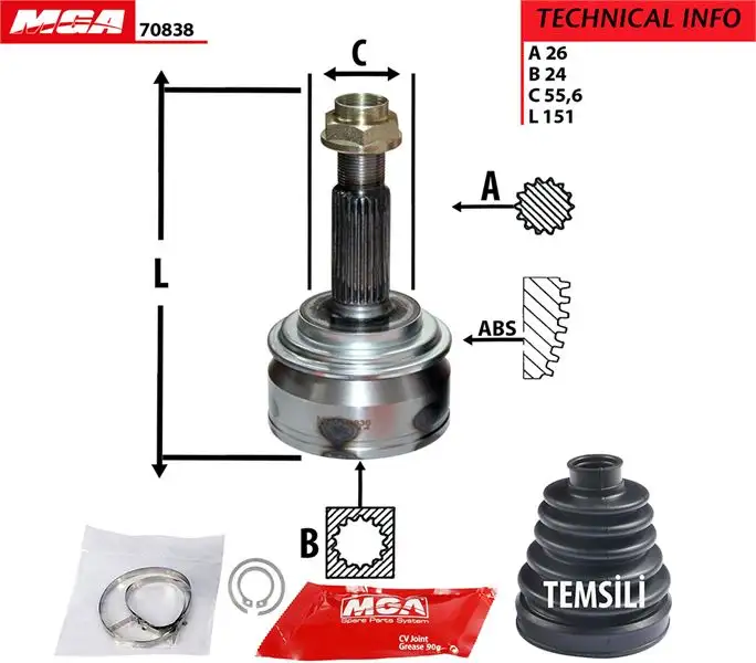 MGA 70838 Aks Kafası (Dış)