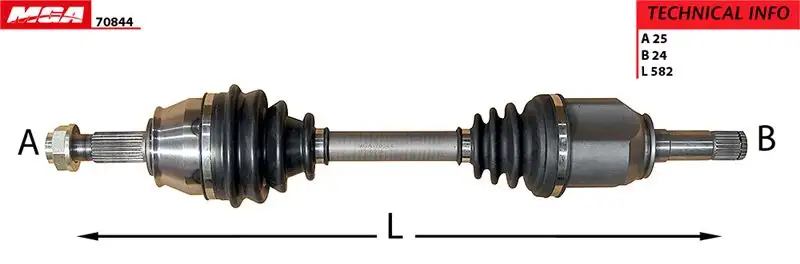 MGA 70844 Ön Aks (Sol) 51783824