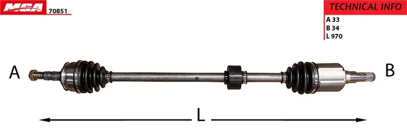 MGA 70851 Ön Aks (Sağ) 13334715
