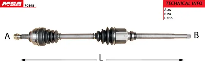 MGA 70898 Ön Aks (Sağ) 32738G
