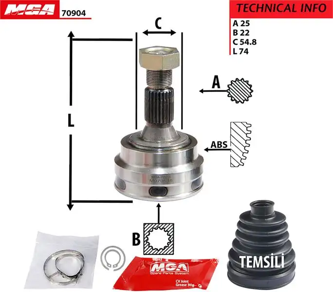 MGA 70904 Aks Kafası (Dış) 327486