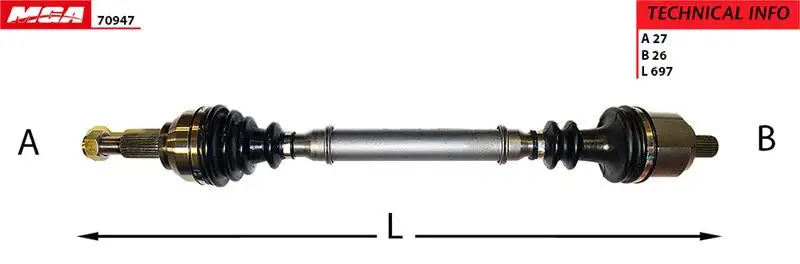 MGA 70947 Ön Aks (Sol)