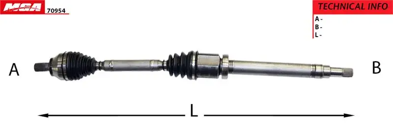 MGA 70954 Ön Aks (Sağ) 3M513B436MH