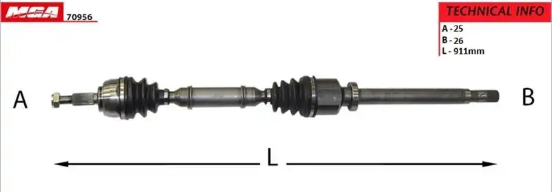 MGA 70956 Ön Aks (Sağ) 8200376095