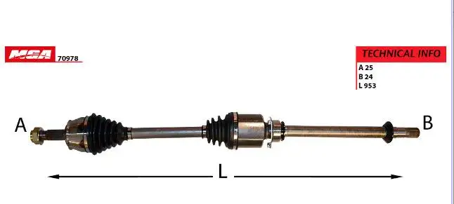 MGA 70978 Ön Aks (Sağ) 51983848