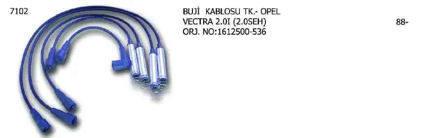 ÜNÜVAR 7102 Buji Kablosu