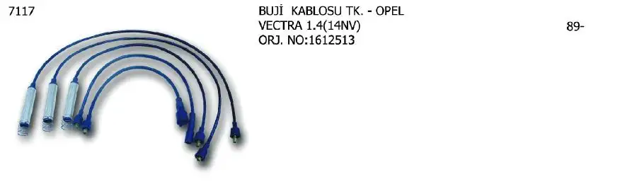 ÜNÜVAR 7117 Buji Kablosu 1612513
