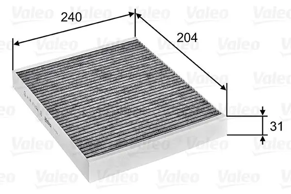 VALEO 715752 Polen Filtresi (Karbonlu)