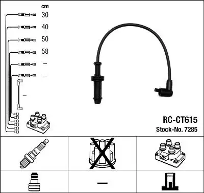 NGK 7285 (RCCT615) Buji Kablosu