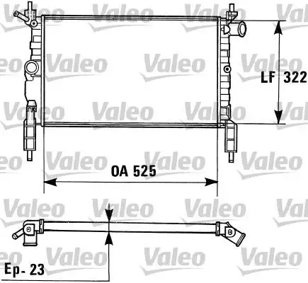 VALEO 730975 Radyatör