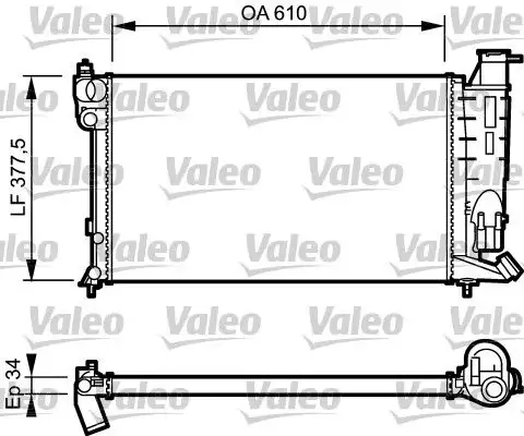 VALEO 730983 Radyatör