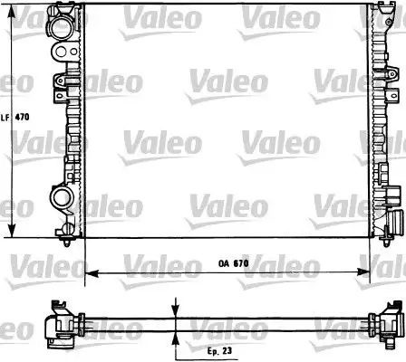 VALEO 731166 Radyatör