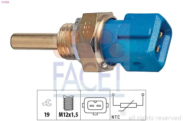FACET 7.3128 Yağ Sıcaklık Sensörü