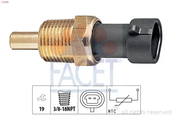 FACET 7.3129 Yağ Sıcaklık Sensörü