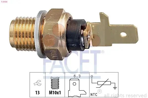 FACET 7.3154 Yağ Sıcaklık Sensörü 7203359