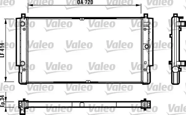 VALEO 731616 Radyatör 7D0121253