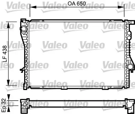 VALEO 731766 Radyatör 17112246012