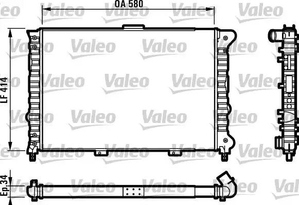 VALEO 732012 Radyatör 60651920
