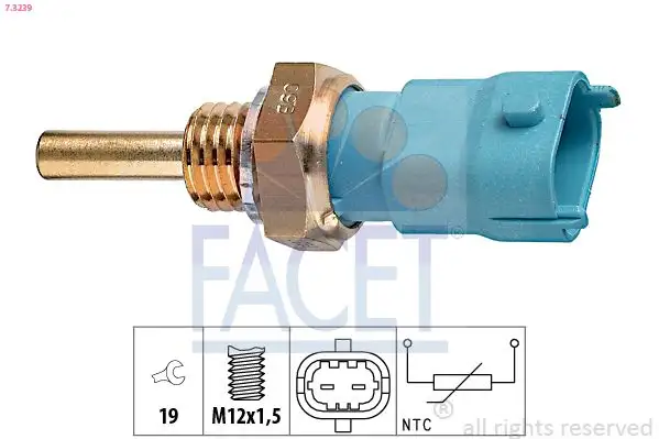 FACET 7.3239 Yağ Sıcaklık Sensörü