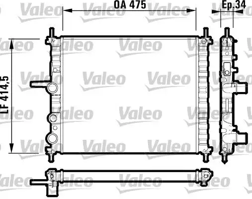 VALEO 732557 Radyatör