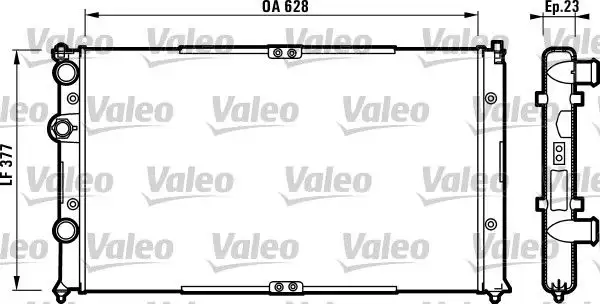 VALEO 732710 Radyatör 6K0121253AS