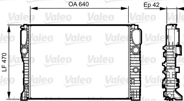 VALEO 732855 Radyatör A2115003202