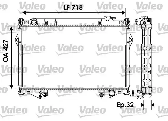 VALEO 734185 Radyatör 1640066040