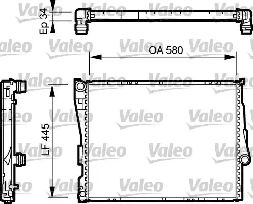 VALEO 734276 Radyatör 17119071518