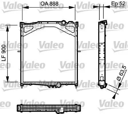 VALEO 734300 Radyatör