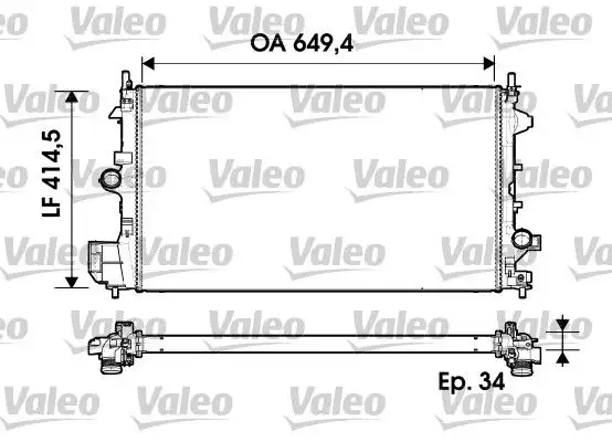 VALEO 734339 Radyatör