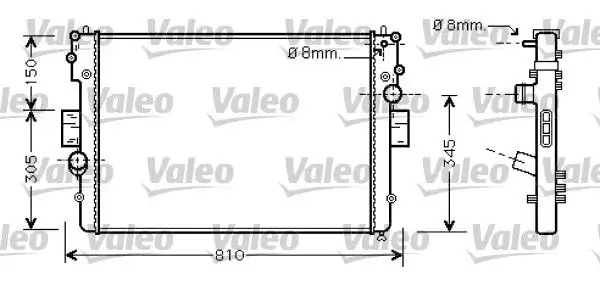 VALEO 734448 Radyatör 504045489
