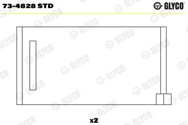 GLYCO 73-4828-STD Eksantrik Yatağı 070103673B