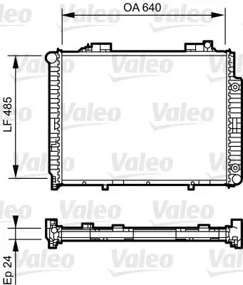 VALEO 735231 Radyatör A2105003403
