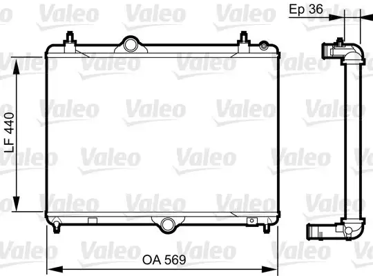 VALEO 735371 Radyatör 1333A0