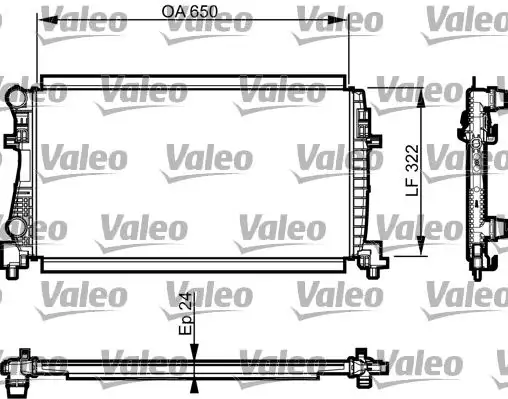 VALEO 735557 Radyatör 5Q0121251EC